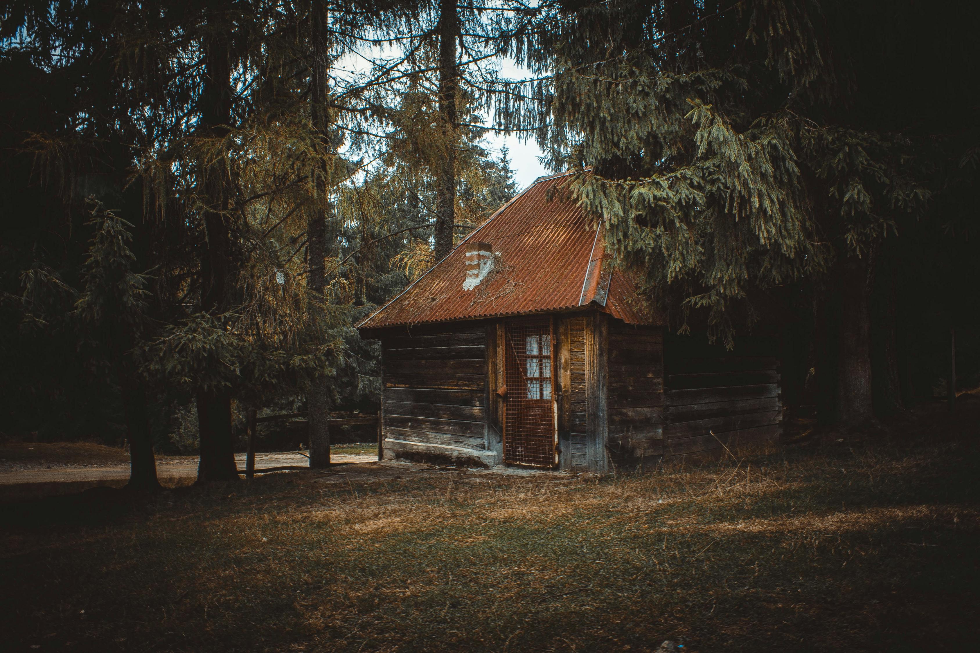 乡村风景画：静谧小屋的诗意栖息地  第1张